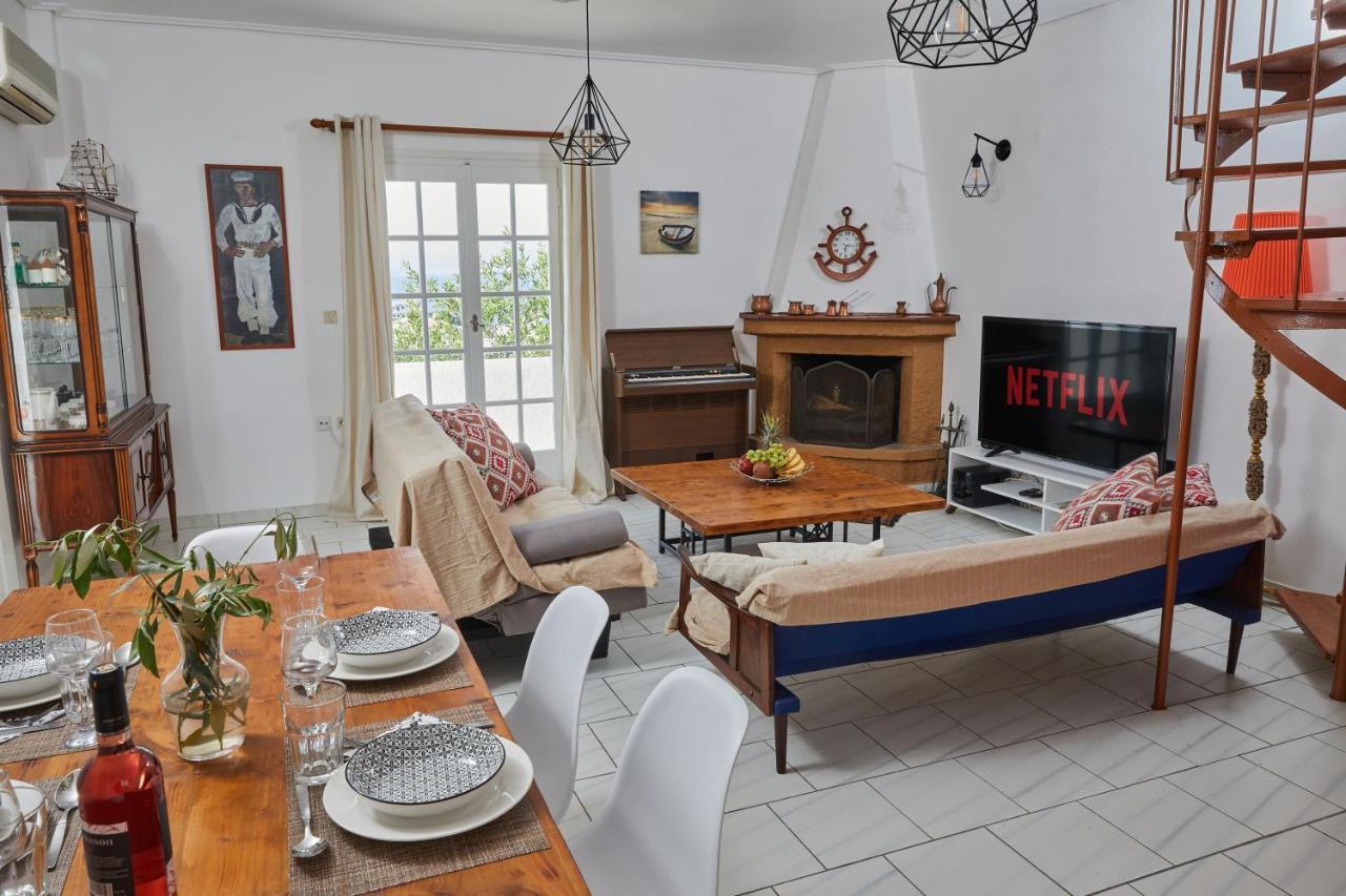 Villa 180° View To Sea à Vathí Extérieur photo